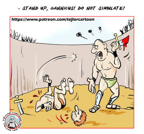 Cartoon: Gladiators (medium) by tejlor tagged gladiator