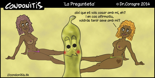 Cartoon: Condonitis 46 (medium) by DrCoragre tagged humor,catala,catalan,tira,comic,strip,drawing,digital
