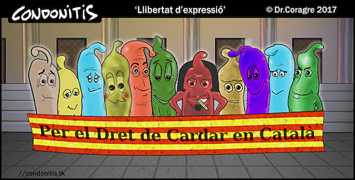 Cartoon: Condonitis 85 (medium) by DrCoragre tagged humor,catala,catalan,tira,comic,strip,drawing