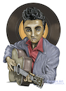 Cartoon: Elvis Presley (small) by DrCoragre tagged drawing dibujo caricatura illustration elvis rock