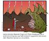 Cartoon: Drache (small) by Habomiro tagged habomiro,drache,ritter,anti,spray