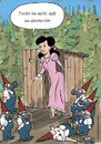 Cartoon: Schneewittchen (small) by Habomiro tagged märchen,schneewittchen,sieben,zwerge,klo,gasmaske