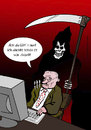 Cartoon: Tod (small) by Habomiro tagged tod,sensenmann,arbeit,büro