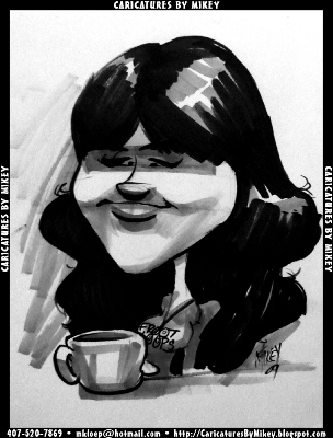 Cartoon: Mikey_021209_AllieBorderCrop (medium) by mikeyzart tagged allie,caricature,tonal,cartoon,marker