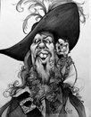 Cartoon: Mikey_Barbossa09_01 (small) by mikeyzart tagged barbossa jack potc pirates caribbean caricature cartoon marker