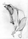 Cartoon: Mikey_Monkey110109_05 (small) by mikeyzart tagged cartoon,animal,caricature,pencil,nature,monkey