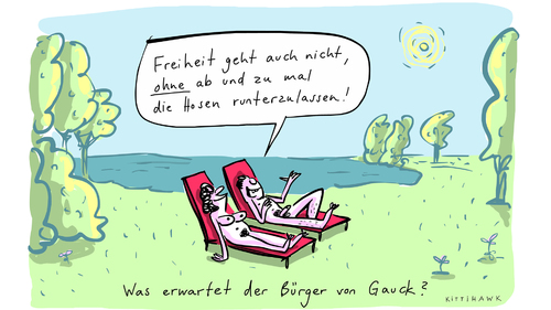 Cartoon: Antrittsrede Gauck (medium) by kittihawk tagged freiheit,bundestag,antrittsrede,gauck,joachim,joachim gauck,bundestag,freiheit,bundespräsident,joachim,gauck