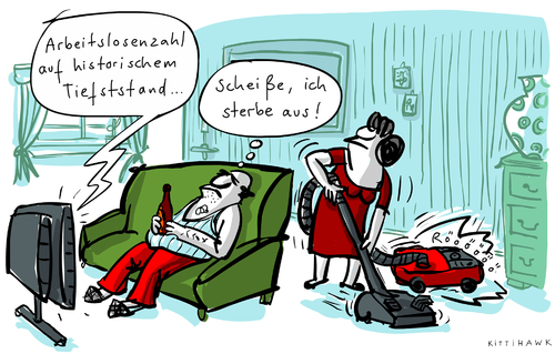 Cartoon: Arbeitslosenzahl (medium) by kittihawk tagged kittihawk,2014,arbeitslosenzahl,statistik,rückgang,drei,jahres,tief,scheiße,ich,sterbe,aus,wohnzimmer,arbeitslos,klischee,rumsitzen,rumhängen,nichts,tun,historischer,tiefststand,kittihawk,2014,arbeitslosenzahl,statistik,rückgang,drei,jahres,tief,scheiße,ich,sterbe,aus,wohnzimmer,arbeitslos,klischee,rumsitzen,rumhängen,nichts,tun,historischer,tiefststand