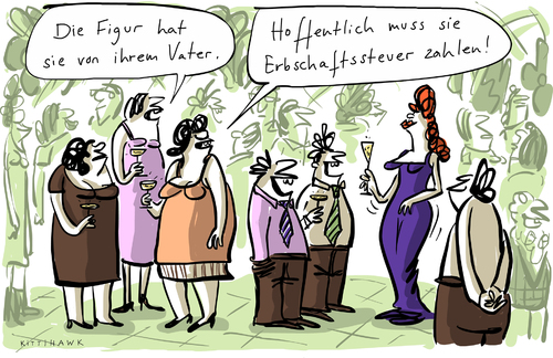 Cartoon: Erbschaftssteuer (medium) by kittihawk tagged kittihawk,2014,erbschafts,steuer,beraten,bundesverfassungsgericht,privileg,unternehmen,figur,vater,hoffentlich,neid,frauen,party,garten,sommer,üble,nachrede,zahlen,kittihawk,2014,erbschafts,steuer,beraten,bundesverfassungsgericht,privileg,unternehmen,figur,vater,hoffentlich,neid,frauen,party,garten,sommer,üble,nachrede,zahlen