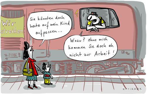 Kita und Bahn Streik Kita und Bahn Streik