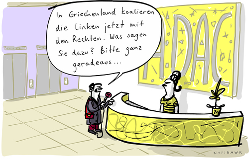 Cartoon: linksrechtsgeradeaus (medium) by kittihawk tagged kittihawk,2015,adac,links,rechts,geradeaus,griechenland,wahl,tsipras,syriza,wahlsieg,kittihawk,2015,adac,links,rechts,geradeaus,griechenland,wahl,tsipras,syriza,wahlsieg