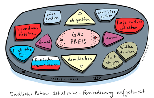Putins Fernbedienung Putins Fernbedienung