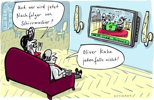 Cartoon: Schirrmacher (medium) by kittihawk tagged kittihawk,2014,wm,brasilien,fernseher,fußball,gucken,sofa,spiele,match,übertragung,schirrmacher,gestorgen,frank,nachfolger,oliver,kahn,jedenfalls,nicht,kommentare,talk,bewertung,diskssion,experten,kittihawk,2014,wm,brasilien,fernseher,fußball,gucken,sofa,spiele,match,übertragung,schirrmacher,gestorgen,frank,nachfolger,oliver,kahn,jedenfalls,nicht,kommentare,talk,bewertung,diskssion,experten