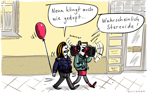 Cartoon: Stereoide (medium) by kittihawk tagged kittihawk,2015,doping,steroide,stereoide,nena,klingt,wie,gedopt,wahrheit,konzert,tournee,neue,cd,tour,musik,geschäft,fußball,dopingvorwürfe,dfb,fifa,kittihawk,2015,doping,steroide,stereoide,nena,klingt,wie,gedopt,wahrheit,konzert,tournee,neue,cd,tour,musik,geschäft,fußball,dopingvorwürfe,dfb,fifa