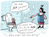 Cartoon: AAA (small) by kittihawk tagged aa,aaa,triple,rating,standard,and,poors,moodys,fitch,ratings,herunterstufen,bestnote,verloren,efsf,deutschland,frankreich