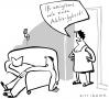 Cartoon: aktivjoghurt (small) by kittihawk tagged nichtstun,apathie,faul,faulheit,ansporn,sofa,lethagie,joghurt,aktiv,gesundheit,medizin