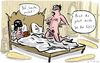 Cartoon: GDL Streik (small) by kittihawk tagged kittihawk,2015,gdl,streik,heute,nicht,frau,mann,sex,ständer,eheliche,pflichten,kopfschmerzen,bist,du,auch,bett,schlafzimmer,penis,lesen,gewerkschaft,lokführer,db,deutsche,bahn,verbündete