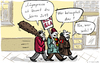 Cartoon: Lügenpresse (small) by kittihawk tagged kittihawk,2015,lügenpresse,unwort,des,jahres,wer,behauptet,wohl,pegida,demonstration,nazis,sprache,göbbels,holzhammer,baseballschläger,totschlagargument,schweigemarsch,trauermarsch,anhänger,rechte