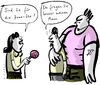 Cartoon: Mein Mann (small) by kittihawk tagged kittihawk,2015,homo,ehe,homosexuelle,für,die,sind,sie,fragen,besser,meinen,mann,rollenverteilung,paar,interview,gay,schüchtern,reden,schweigen,frage,antwort