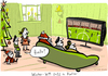 Cartoon: Winter WM Katar (small) by kittihawk tagged kittihawk,2015,wm,weltmeisterschaft,katar,winter,weihnachten,kinder,familie,weihnachtsmann,fernseher,spiel,gucken,fällt,aus,wohnzimmer,sofa,hallo,weihnachtsbaum,finale