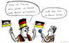 Cartoon: WM-Kader (small) by kittihawk tagged kittihawk,2014,wm,weltmeisterschaft,brasilien,kader,jogi,joachim,löw,auswahl,bekannt,gegeben,gomez,adler,mitnehmen,zu,hause,lassen,interview,fußball,fan,deutschland,flagge,fahne,national,mannschaft