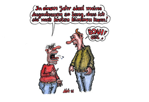 Cartoon: ? (medium) by noh tagged norbert,heugel,noh,aelziv,augenbrauen