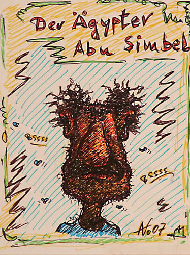 Cartoon: Abu Simbel (medium) by noh tagged norbert,heugel,noh,aelziv,ägypter