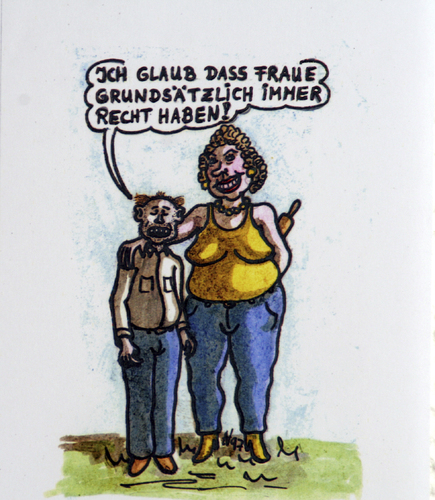 Cartoon: Das glückliche Paar (medium) by noh tagged norbert,heugel,noh,aelziv,liebe