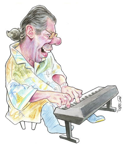 Cartoon: Chick Corea (medium) by Ricardo Soares tagged jazz,music