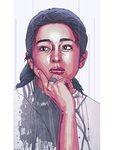 Cartoon: Gong Li (medium) by kada tagged buggy