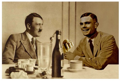 Cartoon: Hitler VS Alan Turing (medium) by kada tagged buggy