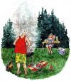 Cartoon: Sonntags-Grill (small) by meinthema tagged menschen,