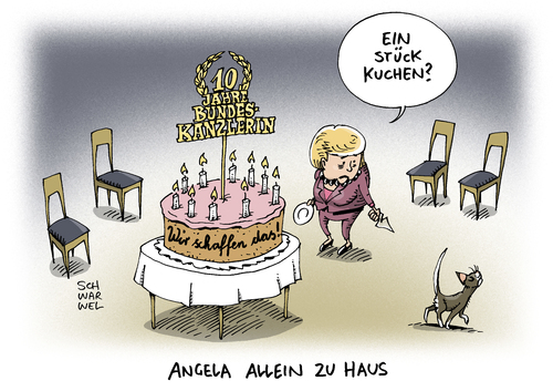 Cartoon: 10 Jahre Kanzlerin Asylpolitik (medium) by Schwarwel tagged 10,jahre,kanzlerin,angela,merkel,angie,asyl,asylpolitik,flüchtlinge,flüchtlingspolitik,kanzlerschaft,karikatur,schwarwel,10,jahre,kanzlerin,angela,merkel,angie,asyl,asylpolitik,flüchtlinge,flüchtlingspolitik,kanzlerschaft,karikatur,schwarwel