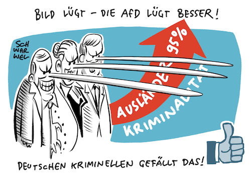 Cartoon: AfD schürt Angst (medium) by Schwarwel tagged afd,alternative,für,deutschland,hass,angst,hetze,ausländer,ausländerhass,ausländrfeindlichkeit,rassismus,rassisten,höcke,gauland,weidel,nazi,nazis,neonazis,flüchtlinge,geflüchtete,migranten,migration,flüchtlingskrise,juden,muslime,rechtsextremismus,rechtsextrem,rechtspopulisten,rechtspopulismus,cartoon,karikatur,schwarwel,afd,alternative,für,deutschland,hass,angst,hetze,ausländer,ausländerhass,ausländrfeindlichkeit,rassismus,rassisten,höcke,gauland,weidel,nazi,nazis,neonazis,flüchtlinge,geflüchtete,migranten,migration,flüchtlingskrise,juden,muslime,rechtsextremismus,rechtsextrem,rechtspopulisten,rechtspopulismus,cartoon,karikatur,schwarwel