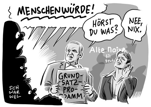 Cartoon: AfD und Grundgesetz (medium) by Schwarwel tagged verfassungsrecht,verfassungsrechtler,afd,unvereinbar,mit,grundgesetz,rechts,nazi,gesetz,recht,alternative,für,deutschland,frauke,petry,beatrix,von,storch,grundsatzprogramm,partei,menschenwürde,karikatur,schwarwel,verfassungsrecht,verfassungsrechtler,afd,unvereinbar,mit,grundgesetz,rechts,nazi,gesetz,recht,alternative,für,deutschland,frauke,petry,beatrix,von,storch,grundsatzprogramm,partei,menschenwürde,karikatur,schwarwel