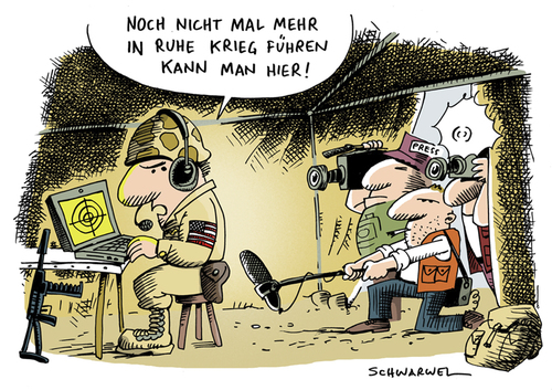 Cartoon: Afghanistan-Kriegsprotokolle (medium) by Schwarwel tagged afghanistan,krieg,kriegsprotokolle,regierung,bundeswehr,einsatz,protokoll,abzug,karikatur,schwarwel