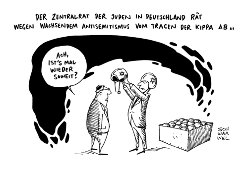Antisemitismus Juden Kippa Antisemitismus Juden Kippa