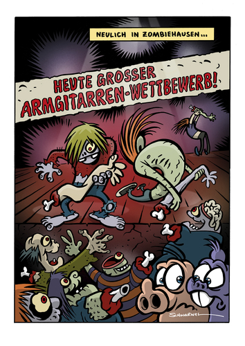 Armgitarren-Wettbewerb Armgitarren-Wettbewerb