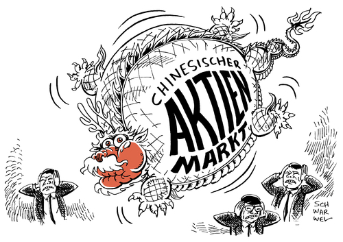 Cartoon: Börsencrash China Angst (medium) by Schwarwel tagged börsencrash,börse,crash,aktie,aktien,china,angst,blase,platzt,bank,banker,karikatur,schwarwel,drache,börsencrash,börse,crash,aktie,aktien,china,angst,blase,platzt,bank,banker,karikatur,schwarwel,drache