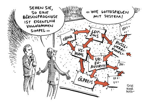 Cartoon: Börsenexperten Jahresprognosen (medium) by Schwarwel tagged börse,experten,jahresprognosen,prodgnose,aktie,aktien,aktionär,kurs,karikatur,schwarwel,lotto,lottospielen,china,leitzins,zins,zinsen,us,wahl,uk,austritt,eu,europäische,union,wirtschaft,politik,ölpreis,öl,preis,börse,experten,jahresprognosen,prodgnose,aktie,aktien,aktionär,kurs,karikatur,schwarwel,lotto,lottospielen,china,leitzins,zins,zinsen,us,wahl,uk,austritt,eu,europäische,union,wirtschaft,politik,ölpreis,öl,preis