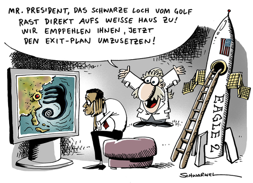 Cartoon: BP-Öl bedroht Obama (medium) by Schwarwel tagged bp,öl,bedrohung,krise,barack,obama,pest,golf,von,mexiko,umweltdesaster,ölkonzern,deepwater,horizon,mississippi,beschädigung,us,präsident,karikatur,schwarwel