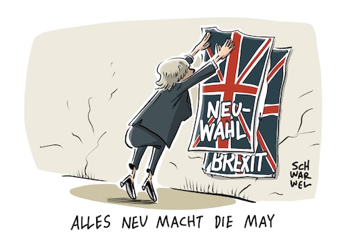 Cartoon: Brexit May Neuwahlen (medium) by Schwarwel tagged brexit,england,great,britain,theresa,may,wahl,neuwahlen,vereinigtes,königreich,parlamentswahl,unterhaus,kabinett,premierministerin,eu,europäische,union,austritt,karikatur,schwarwel,brexit,england,great,britain,theresa,may,wahl,neuwahlen,vereinigtes,königreich,parlamentswahl,unterhaus,kabinett,premierministerin,eu,europäische,union,austritt,karikatur,schwarwel