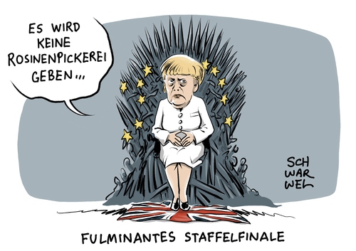 Cartoon: Brexit Merkel Eiserne Kanzlerin (medium) by Schwarwel tagged brexit,great,britain,england,gb,großbritannien,referendum,angela,merkel,eiserne,kanzlerin,karikatur,schwarwel,eu,europäische,unionezb,konjunktur,rückgang,rosinenpickerei,spaltung,europa,queen,königreich,einschnitt,brexit,great,britain,england,gb,großbritannien,referendum,angela,merkel,eiserne,kanzlerin,karikatur,schwarwel,eu,europäische,unionezb,konjunktur,rückgang,rosinenpickerei,spaltung,europa,queen,königreich,einschnitt