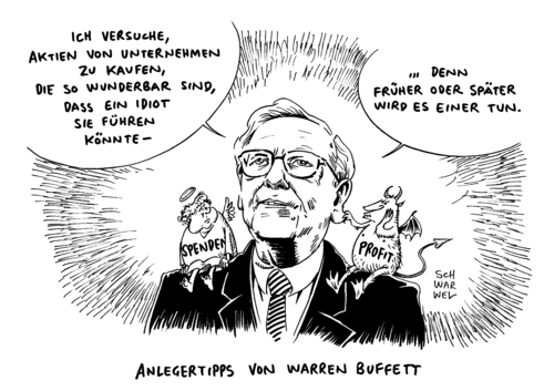 Cartoon: Buffet Gutmensch Profitgier (medium) by Schwarwel tagged warren,buffet,großinvestor,investor,bank,börse,handel,verkauf,gutmensch,gutmenschentum,profitgier,gier,geld,kariaktur,schwarwel,warren,buffet,großinvestor,investor,bank,börse,handel,verkauf,gutmensch,gutmenschentum,profitgier,gier,geld,kariaktur,schwarwel