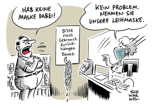 Cartoon: Bußgeld Maskenpflicht (medium) by Schwarwel tagged corona,coronavirus,covid19,sars,coronapandemie,pandemie,virus,virologe,drosten,mundnasenschutz,maskenpflicht,maske,schutzmaske,abstandsregeln,abstand,hygienemaßnahmen,hygienevorschriften,mns,aerosole,lüften,lüftung,hände,waschen,desinfektion,infektion,virusinfektion,bußgeld,cartoon,karikatur,schwarwel,corona,coronavirus,covid19,sars,coronapandemie,pandemie,virus,virologe,drosten,mundnasenschutz,maskenpflicht,maske,schutzmaske,abstandsregeln,abstand,hygienemaßnahmen,hygienevorschriften,mns,aerosole,lüften,lüftung,hände,waschen,desinfektion,infektion,virusinfektion,bußgeld,cartoon,karikatur,schwarwel