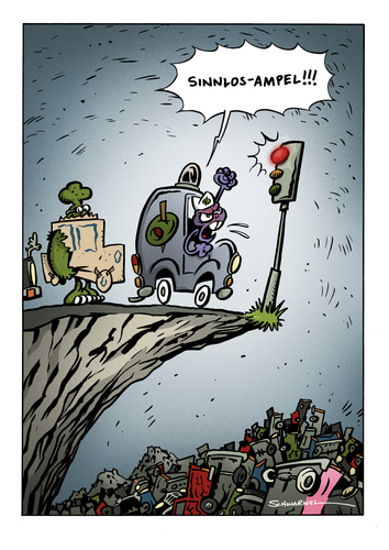 Cartoon von Schwarwel Cartoon von Schwarwel