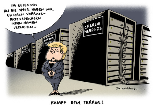 Charlie Hebdo Merkel Daten