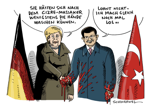 Davutoglu empfängt Merkel Davutoglu empfängt Merkel