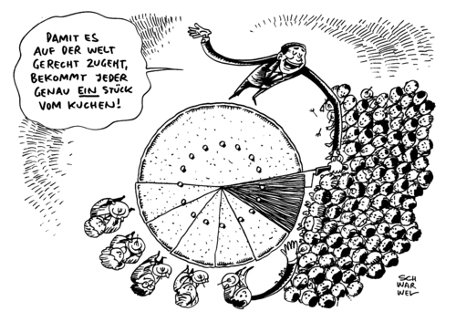 Cartoon: Die Hälfte des Wohlstands (medium) by Schwarwel tagged hälfte,wohlstand,geld,reichtum,reich,arm,menschheit,menschen,armut,weltbevölkerng,gerechtigkeit,dritte,welt,karikatur,schwarwel,hälfte,wohlstand,geld,reichtum,reich,arm,menschheit,menschen,armut,weltbevölkerng,gerechtigkeit,dritte,welt,karikatur,schwarwel