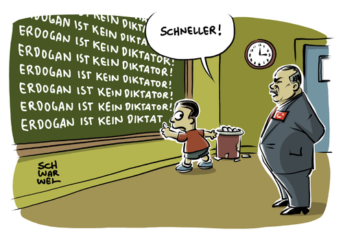 Cartoon: Erdogan ist kein Diktator (medium) by Schwarwel tagged erdogan,diktator,türkei,eu,europäische,union,beitritt,abbruch,alternative,karikatur,schwarwel,erdogan,diktator,türkei,eu,europäische,union,beitritt,abbruch,alternative,karikatur,schwarwel